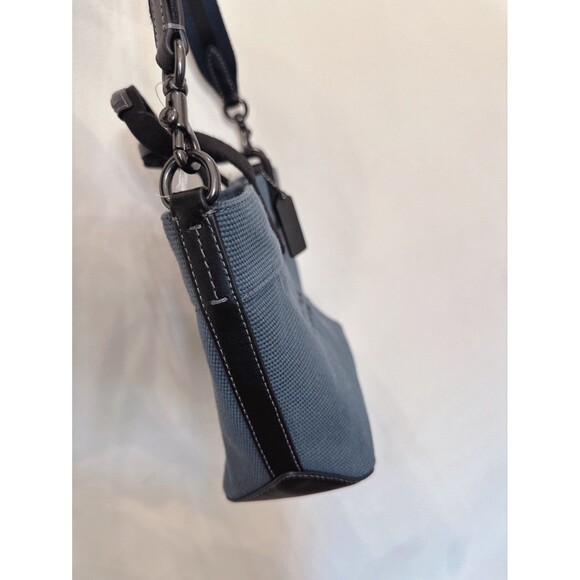 NWT Coach CU299 MEN'S Tote 20 In Colorblock QB Denim Midnight Navy - Picture 9 of 11